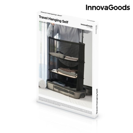 Etagère de rangement pliable portative pour bagages InnovaGoods HANGING SELF (Reconditionné A)