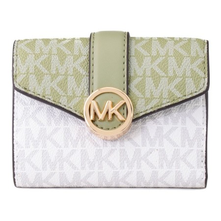 Porte-monnaie Michael Kors 35S2GNMF6V-LT-SAGE-MLTI Cuir Vert (12 x 10 x 2 cm)