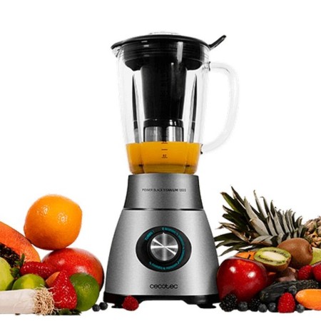 Bol mixeur Cecotec Power Black Titanium 1800 2,1 L 1800W Acier inoxydable