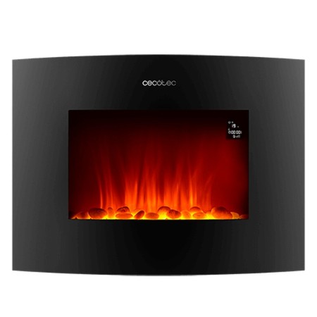 Cheminée murale électrique décorative Cecotec Ready Warm 2250 Curved Flames Connected Noir 1000 - 2000 W