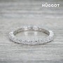 Bague en Argent Massif 925 et Zirconites Promise Hûggot