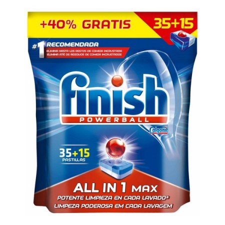 Tablettes Pour Lave-Vaisselle Finish Tout en 1 (52 Doses)