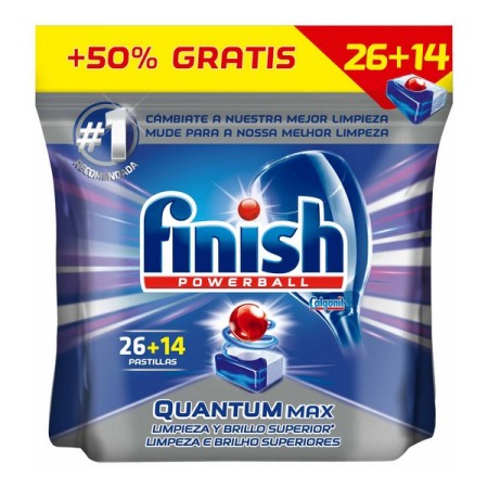 Tablettes pour Lave-Vaisselle Finish Quantum Regular (40 Doses)