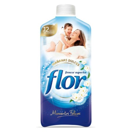 Adoucissant pour les Vêtements Flor Moments Matinées Douces 1,4 L (64 Doses)