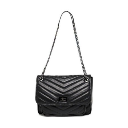 Sac-à-main Femme Maison Heritage MINI-TAMI-NOIR Noir (20 x 17 x 8 cm)