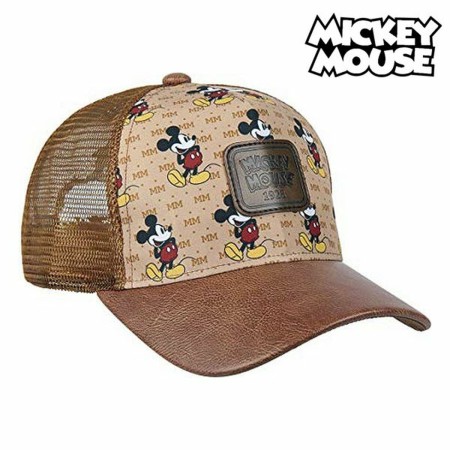 Gorra Mujer Mickey Mouse Marrón 10 % PU (58 cm)