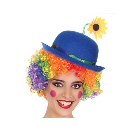 Chapeau de clown Bleu