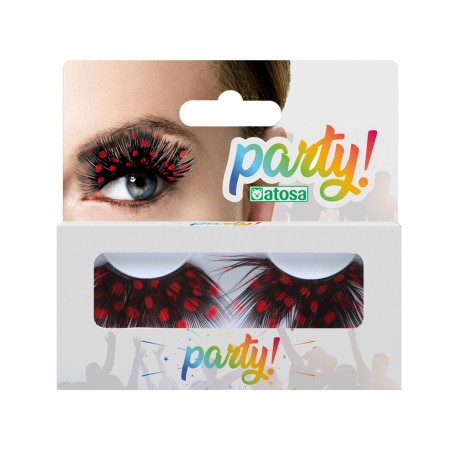 Faux cils Rouge Pois