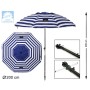 Parasol Aluminium Marin Ø 200 cm