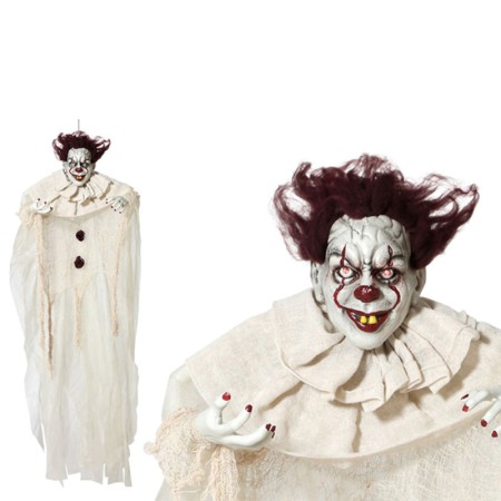 Clown à suspendre Halloween (130 x 96 x 14 cm)