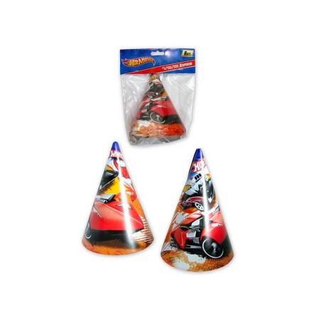 Set Artículos de Fiesta Hot Wheels 16 cm Gorros