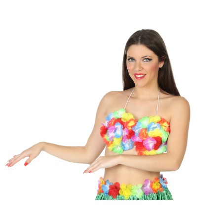 Accesorio para Disfraz Hawaiana Top Multicolor