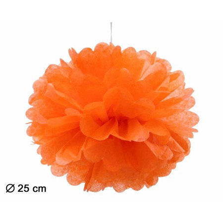 Pompones Naranja Ø 25 cm