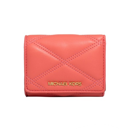 Porte-monnaie Michael Kors 35T2GTVE2U-GRAPEFRUIT Rose Cuir (11 x 8 cm)