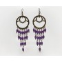 Pendientes Morado