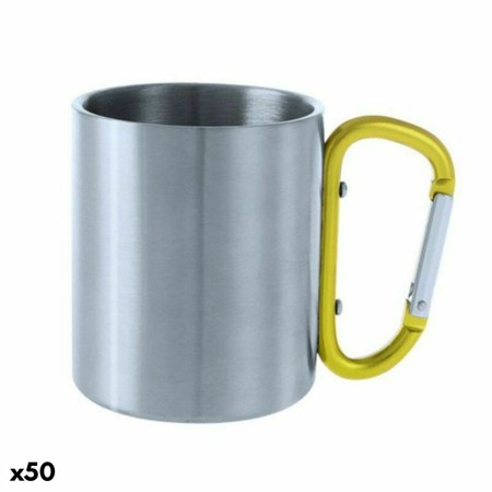 Taza con Asa Mosquetón Top Can Cap 144509 (210 ml) (50 Unidades)