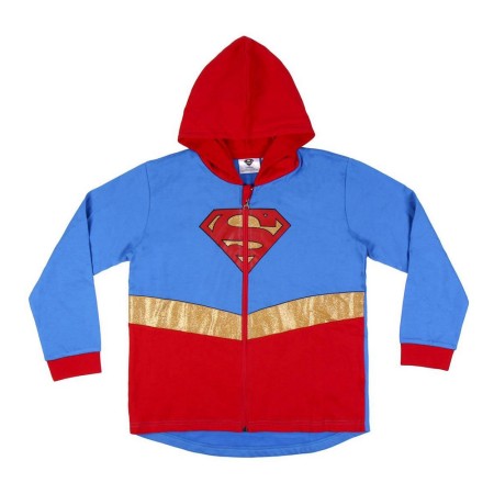 Sudadera con Capucha Niño DC Super Hero Girls Azul