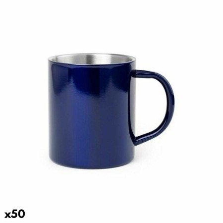 Taza de Acero Inoxidable 144656 Bicolor (280 ml) (50 Unidades)