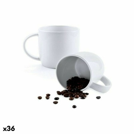 Taza de Cerámica 144749 Blanco (380 ml) (36 Unidades)
