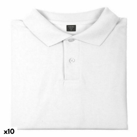 Polo de Manga Corta Hombre 144771 Blanco (10 Unidades)