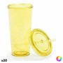 Verre avec Paille Top Can Cap 144874 (750 ml) (20 Unités)