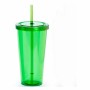 Vaso con Pajita Top Can Cap 144874 (750 ml) (20 Unidades)