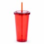 Vaso con Pajita Top Can Cap 144874 (750 ml) (20 Unidades)