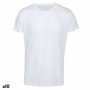 Camiseta de Manga Corta Unisex 145250 Blanco (10 Unidades)