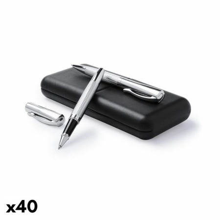 Set de Bolígrafos 145384 Plateado (40 unidades)