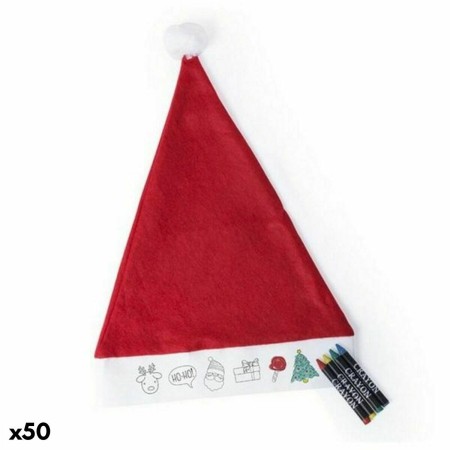 Bonnet de Père Noël à Colorier 145598 (50 Unités)