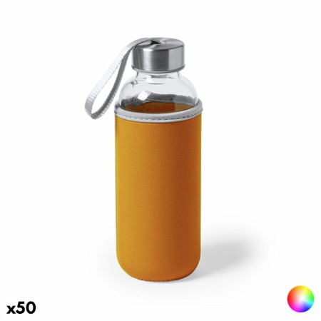 Botella de Cristal con Funda de Neopreno 145513 (50 Unidades)