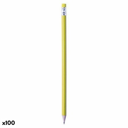 Crayon avec Gomme Water Bullet Cannon 145643 Bois (100 Unités)