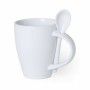 Taza con Cucharita Top Can Cap 145688 Blanco (300 ml) (36 Unidades)