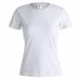 Camiseta de Manga Corta Mujer 145867 Blanco (10 Unidades)