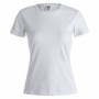 Camiseta de Manga Corta Mujer 145869 Blanco (10 Unidades)