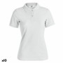 Polo à manches courtes femme 145871 Blanc (10 Unités)