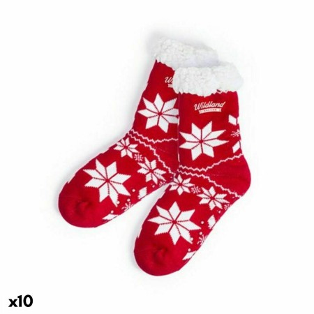 Chaussettes de Noël Antidérapantes 145918 (10 Unités)