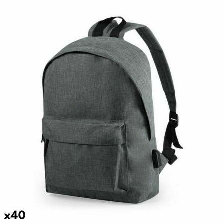 Mochila para Portátil y Tablet con Salida USB 146454 Gris (40 unidades)