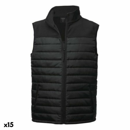 Gilet de Sport Imperméable Unisexe 146465 Noir (15 Unités)