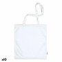 Bolsa 142607 Poliéster Blanco Antibacteriano (37 x 41 cm) (10 Unidades)