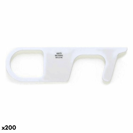 Porte-clés ouvre-porte hygiénique 146662 Blanc (200 Unités)