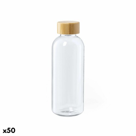 Bidon 146874 Transparent Bambou Plastique recyclé (600 ml) (50 Unités)