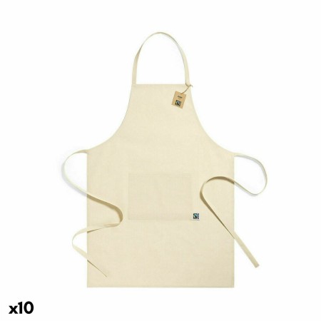 Tablier avec Poche 141270 Naturel 100 % coton (10 Unités)