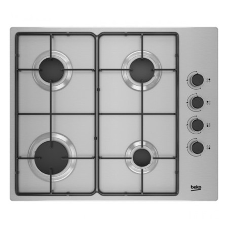 Placa de Gas BEKO HIGG64103SXN 60 cm (4 Fogones)