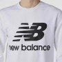 Sudadera sin Capucha Hombre New Balance MT03560 Blanco