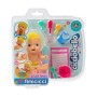 Muñeco Bebé con Accesorios Giochi Preziosi Amicicci Food Time 11 cm Flexible 9 Piezas Blando 4 Unidades