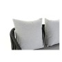 Conjunto de Sofá y Mesa DKD Home Decor MB-179039 Gris Jardín Poliéster Cuerda Aluminio (151,5 x 72 x 70 cm) (4 pcs)