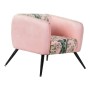 Fauteuil DKD Home Decor 8424001832248 Noir Rose Métal Polyester (70 x 67 x 71 cm)