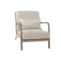 Sillón DKD Home Decor Beige Madera Marrón Lino (66 x 79 x 75 cm)