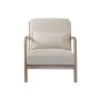 Sillón DKD Home Decor Beige Madera Marrón Lino (66 x 79 x 75 cm)